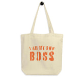 I Am My Own Boss Lifestyle Statement Eco Organic Tote Bag, Bags - Shopping bags, $ 38.00, A Moment Of Now™